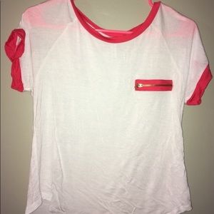Women's White and red shirt